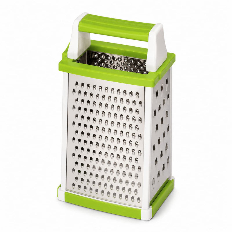 5-in-1 Grater with multiple grating sides - stainless steel