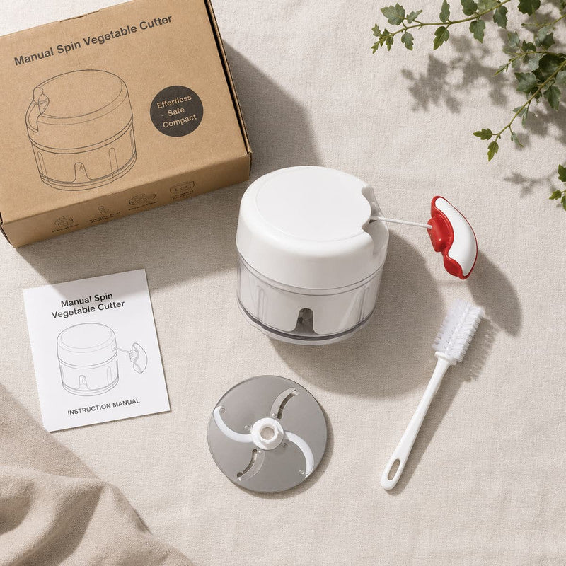 Manual Spin Cutter – Bina Bijli Ke, Sirf Ek Pull Se Fast Chopping
