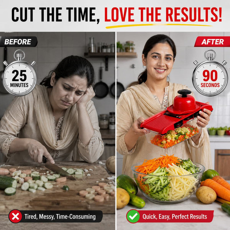 10-in-1 Mandoline Slicer – Har Kitchen Kaam Sirf 1 Tool Se!